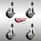 Service Caster 4 Inch 316SS Black Poly Swivel 1-3/8 Inch Expanding Stem Caster Set Brake SCC SCC-SS316EX20S414-PPUB-BLK-TLB-138-4 - alternate 3
